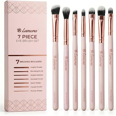 Lamora Eyeshadow Brush Set 7 Vegan Pro Eye Makeup Brushes
