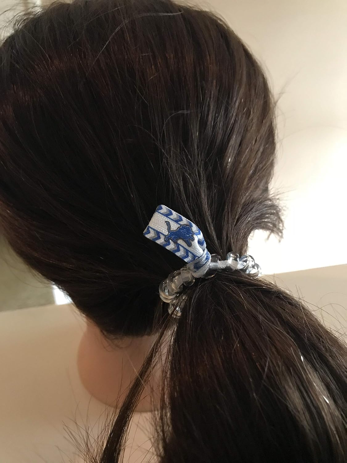 Amazon Com Detroit Lions Football Secure Sports Hair Tie Hair