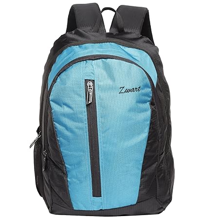 Zwart 25 Ltrs Black and Blue School Backpack (KAMAX-B)