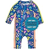 SwimZip Girls' Long-Sleeve UPF 50+ Swimsuit for Baby, Toddler, & Little Girls