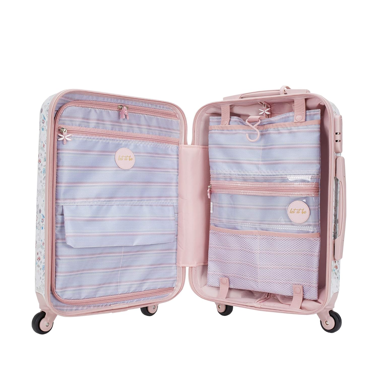 Valigeria Donne Viaggio Trolley Abs Rosa Parfois Taglie S Rosa  urban-earth.co.uk