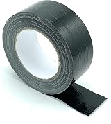 CCA Black Gaffer Duct Cloth Tape Easy Tear 50m Roll 48mm Multi-purpose Repair view 3