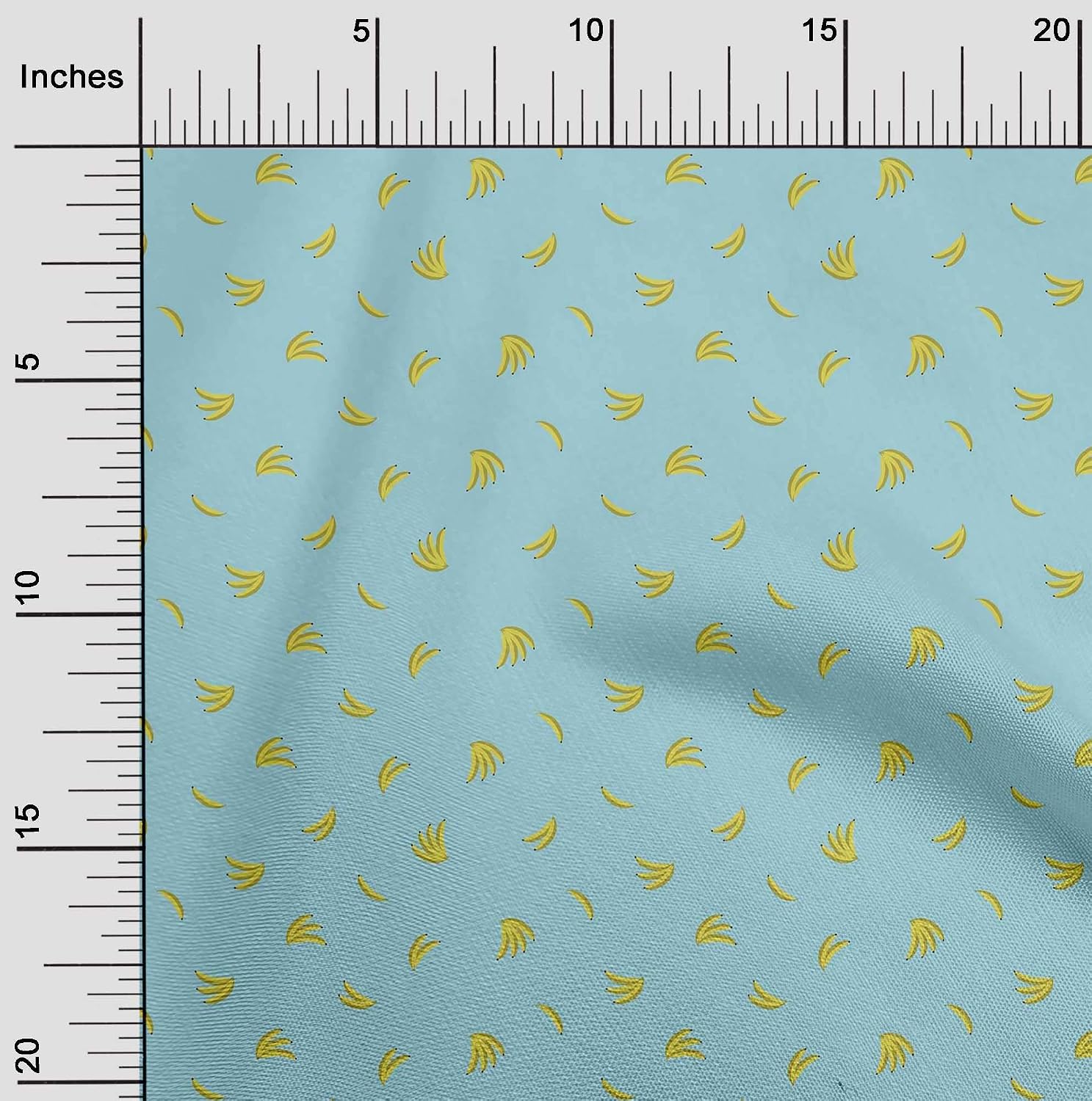 Soimoi Baumwoll-Popeline Stoff – Blau Mit Schneeflocken & Sternen, 1 Meter, 107 Cm (42 Zoll) Breit
