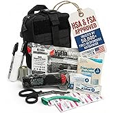 Scherber Premium IFAK Kit Trauma Pack | HSA/FSA Approved | Fully Stocked MOLLE Pouch w/CAT Tourniquet, HyFin Chest Seal, & Is