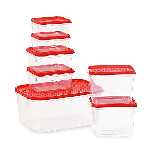 All Time Plastics Polka Container Set, 7-Pieces