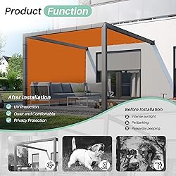 SunnyRoyal 20'x39' Sun Shade Sail Straight Edge