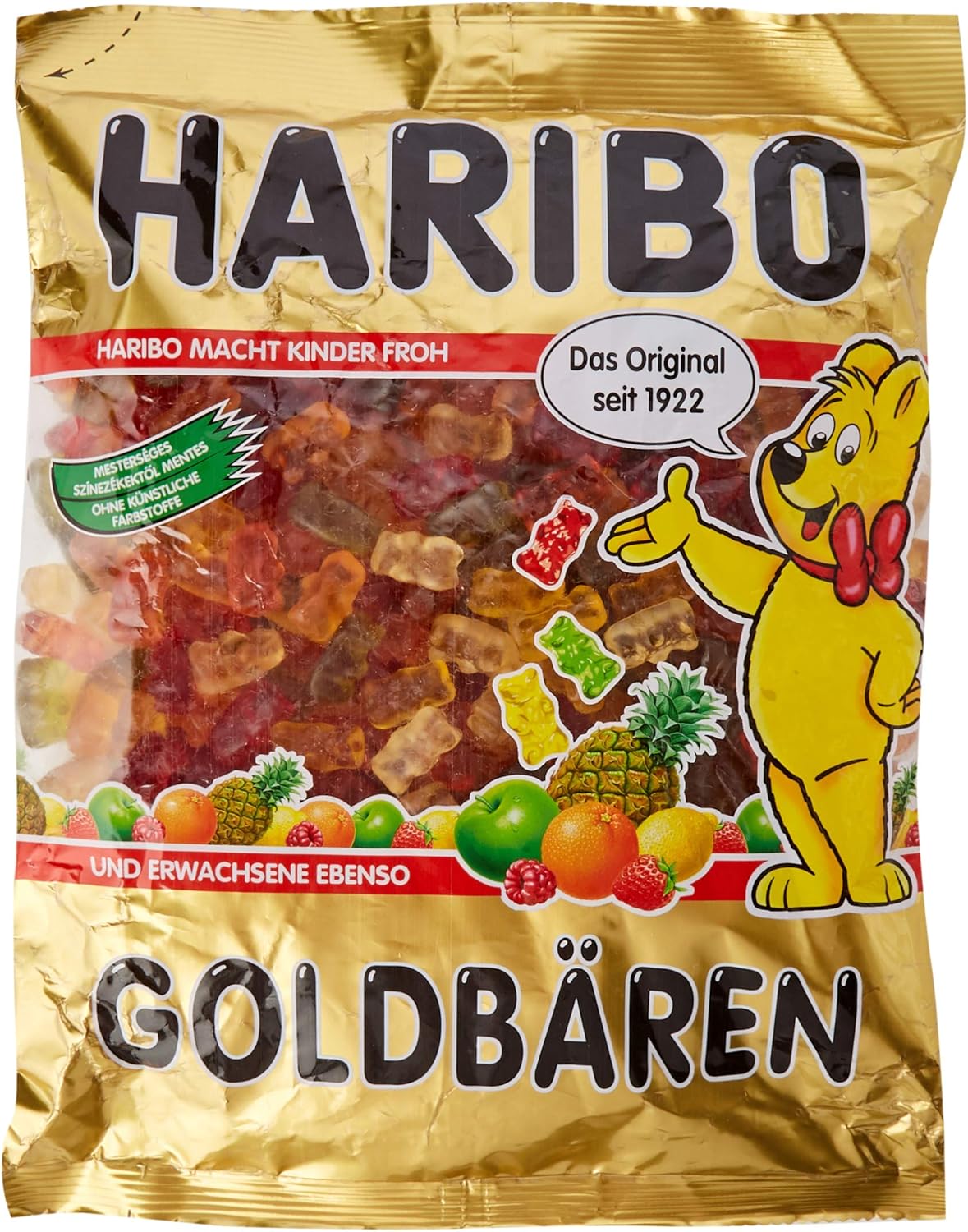 Haribo Goldbears, Fruit Gums, Winegums, Sweets, Bonbons, In Bag, 1 kg