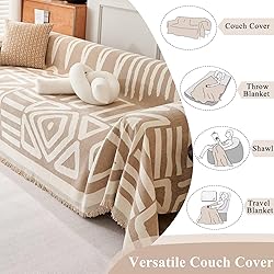 VClife Boho Couch Cover Sofa Covers, Chenille Couch