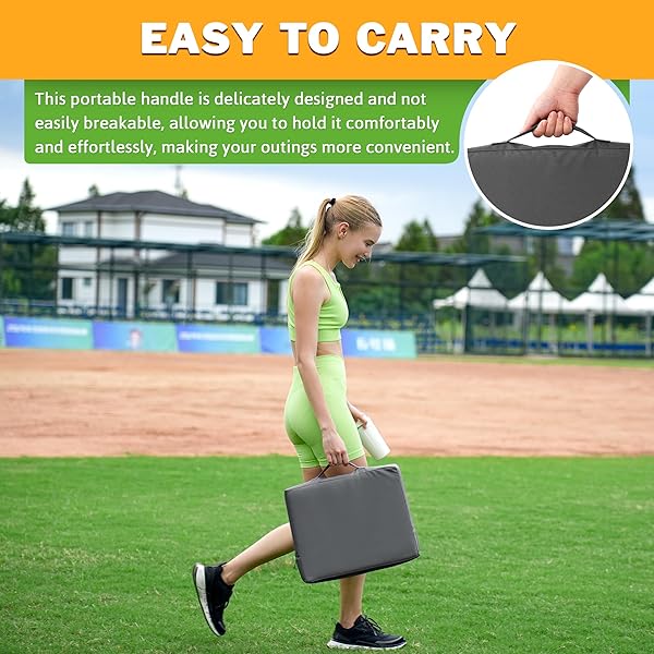 FASTMOMENT 2 PCS STADIUM SEAT CUSHIONS WATER-REPELLENT BLEACHER SEAT CUSHIONS INDOOR & OUTDOOR SEAT CUSHION FOR BLEACHERS PORTABLE STADIUM CUSHION FOR SPORTS EVENTS, CHAIRS, BEACHES