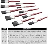 Fit For The Job 10 pc Paint Brush Set Mixed Sizes 0.5" 1" 1.5" 2" view 4