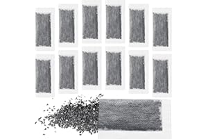 Lounsweer 12 Packs Replacement Activated Charcoal Distiller Filters Coconut Husk Activated Carbon Filter Sachets Compatible with Countertop Water Distiller Models
