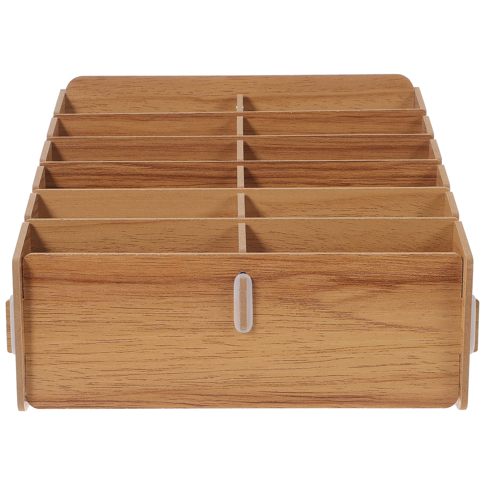 Toyvian Box Card Storage Box Automatic Card Dealer Wood Tray Desk Tray s Pallets Organizer for Playing Home Supplies Case Sorting Sorter Desktop Wooden Holder