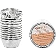 Gifbera Standard Silver Foil Cupcake Liners Metallic Paper Muffin Baking Cups 200-Count (Silver)