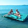 Sunrio 2025 Upgrade Giant Inflatable Floating Mat-Pool Float Lake Floats for Adults with Pool Hammock Pool Mats for Floating Swimming Pool Beach Lake for Summer Water Party