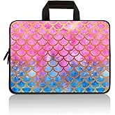 11 11.6 12 12.1 12.5 inch Laptop Carrying Bag Chromebook Case Notebook Ultrabook Bag Tablet Cover Neoprene Sleeve for Apple MacBook Air Samsung Google Acer HP DELL Lenovo Asus (Mermaid Scale)