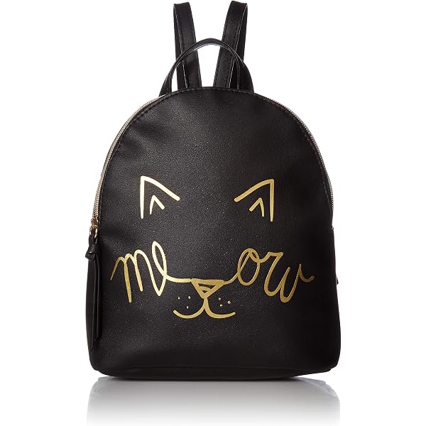 Amazon.com: T-Shirt & Jeans Womens Cool Black Cat Backpack  display picture 1