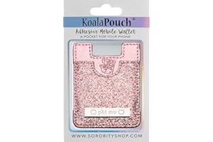 SORORITY SHOP Phi Mu - Glitter Koala Pouch (Pink)