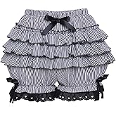 Vibsion Womens Lolita Bloomers Plush Ruffles Pumpkin Pants Bottom Shorts