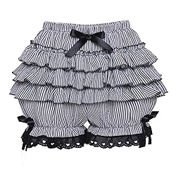 Vibsion Womens Lolita Bloomers Maid Ruffles Pumpkin