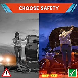 Marcala LED Road Flares 6-Pack | Roadside Safety