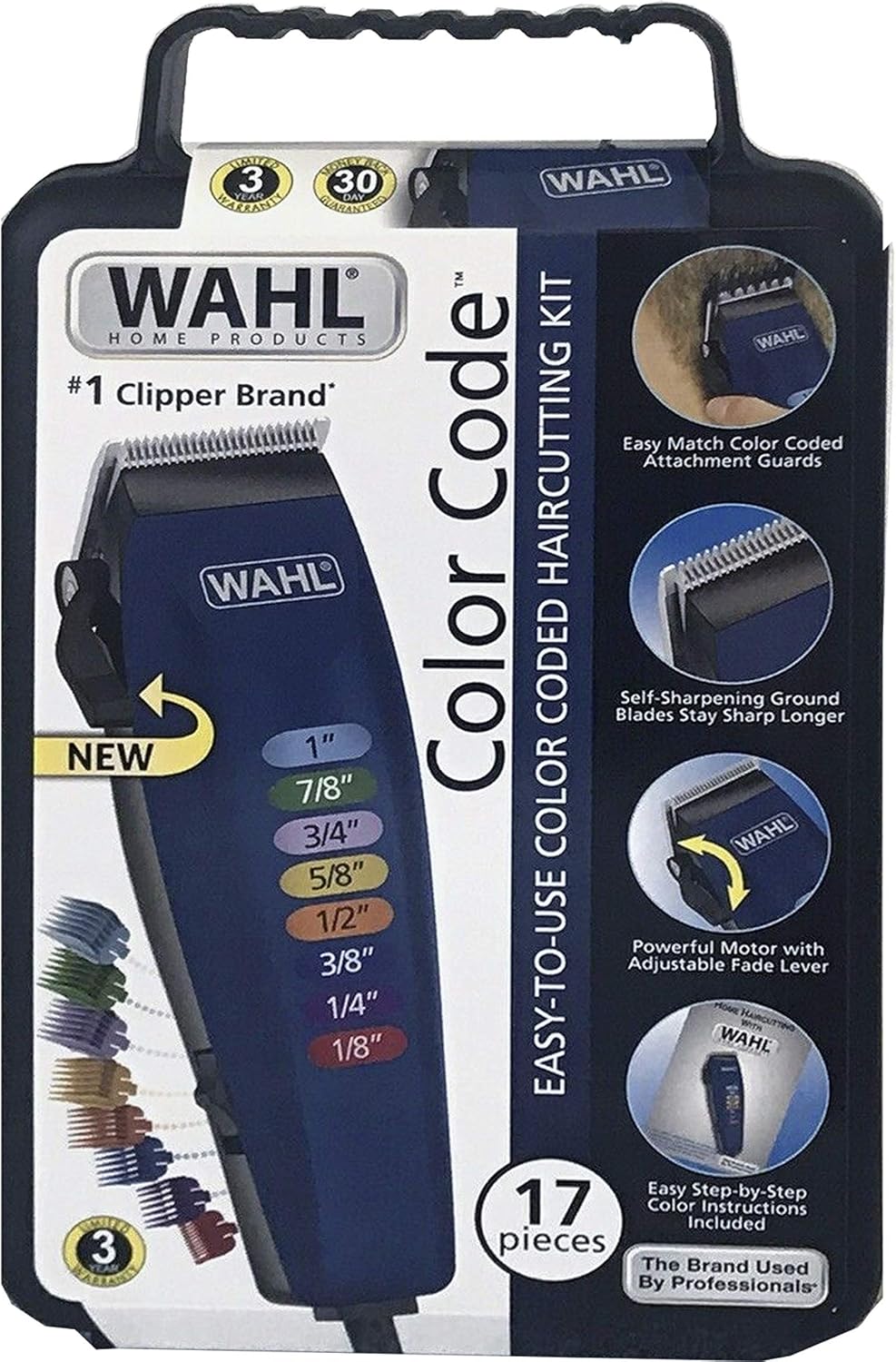wahl color pro 17 piece complete haircutting kit