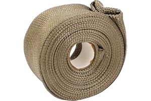 Hose Heat Sleeve Basalt Fiber Fireproof Exhaust Pipe Heat Resistant Insulation Roll for Motorcycle Car