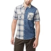 Buffalo David Bitton Mens Short Sleeve Plaid Button Down