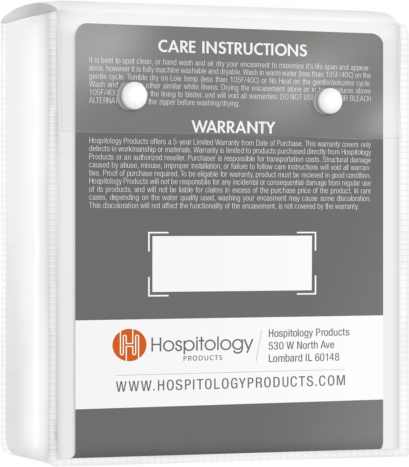 HOSPITOLOGY PRODUCTS Sleep Defense System - Zippered Pillow Encasement - Standard - Hypoallergenic Protector - Waterproof - Bed Bug & Dust Mite Proof - Set of 2-20" H x 26" W: Home & Kitchen
