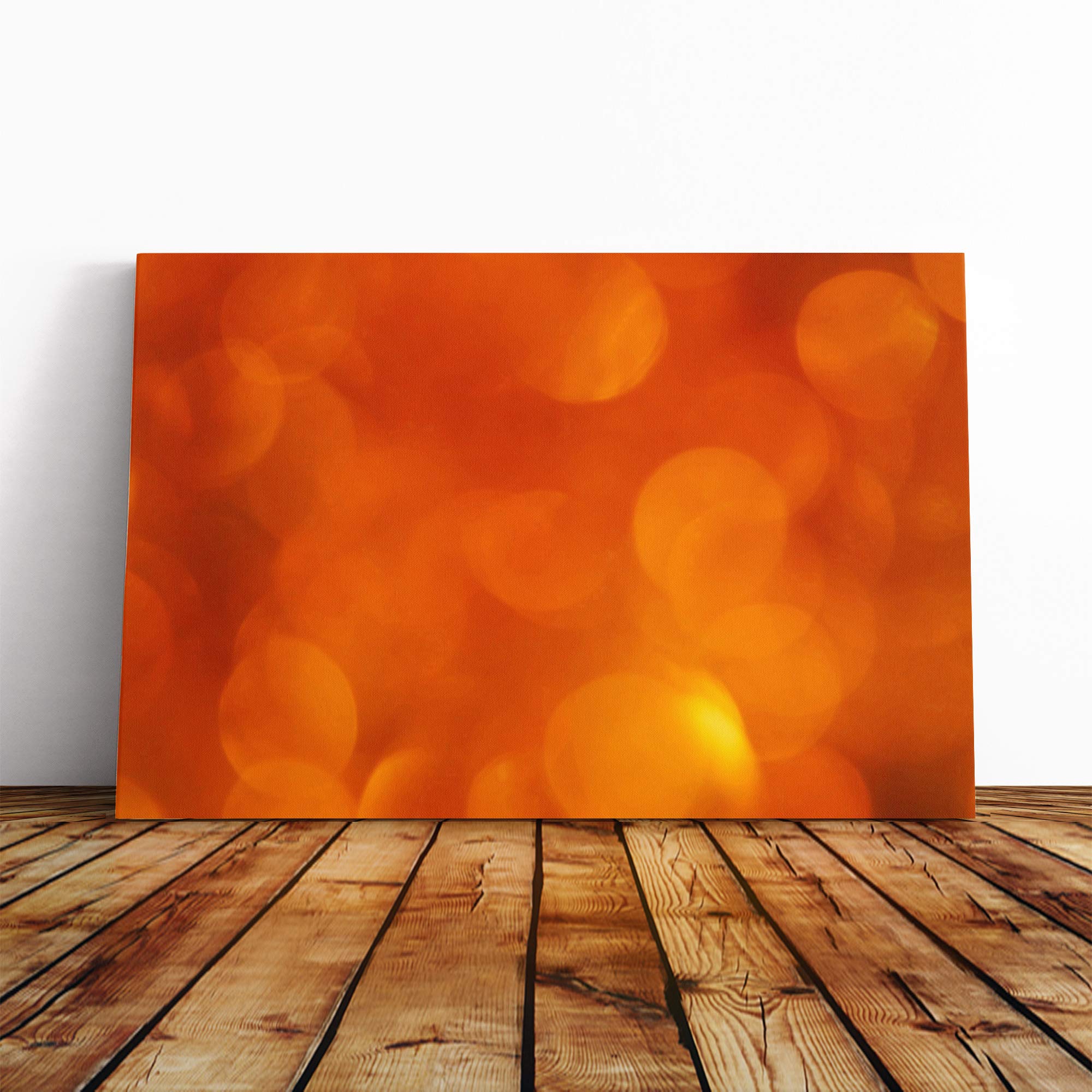 Wall Orange Abstract Art (7) Canvas Print | Gallery Wrapped 30mm Frame Wall Art | 20x14 inches | Ready to Hang | Abstract Still Life Picture | Living Room Bedroom Lounge Office