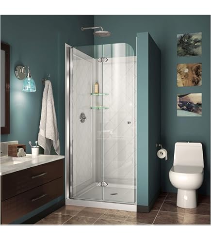 DreamLine Aqua Fold 36 in. D x 36 in. W x 76 3/4 in. H Frameless