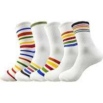 2pairs Striped Crew Socks For Sale Stralia New Collection Online SHEIN Stral