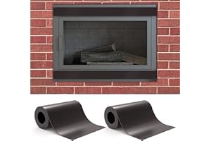 Flehomo Magnetic Fireplace Draft Stopper - Fireplace Cover to Block Draft from Vent, Prevent Cold Air and Heat Loss, Magnetic Fireplace Screen for Indoor Chimney, 2 Pack (40 x 6 inch)