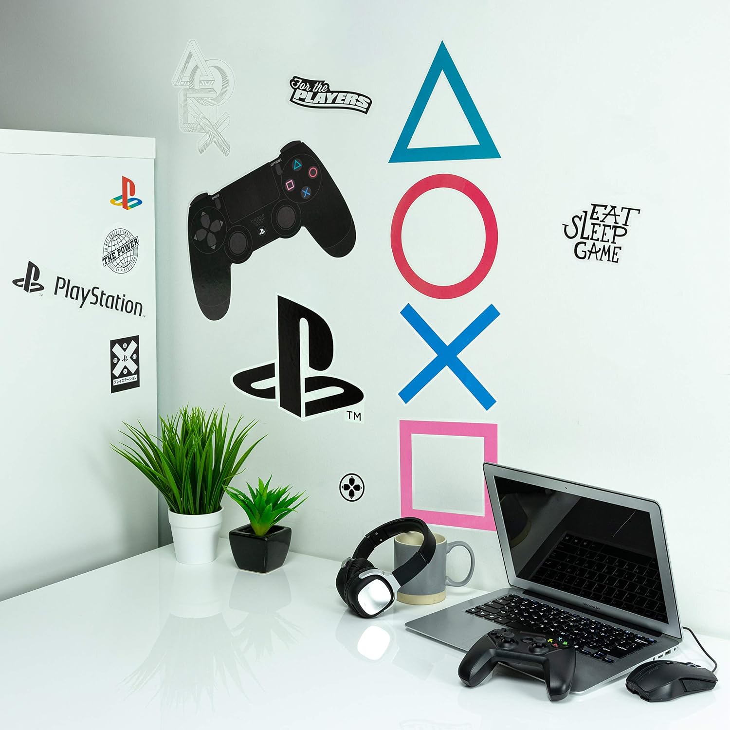 Paladone PP6581PS PlayStation Vinyl Wall Decals - 22 Waterproof and Removable Stickers, Multi Coloured, 27.0 cm*15.0 cm*3.0 cm - Image 3