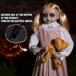 Halloween Animatronics 36inch Doll, 3ft Animated