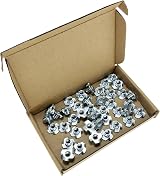 DDHOMIN 40 PCS Four Pronged T-Nuts Galvanized M6x10mm for Woodworking view 4