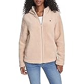 Tommy Hilfiger womens Zipper Hoodie Sherpa Fuzzy Jacket