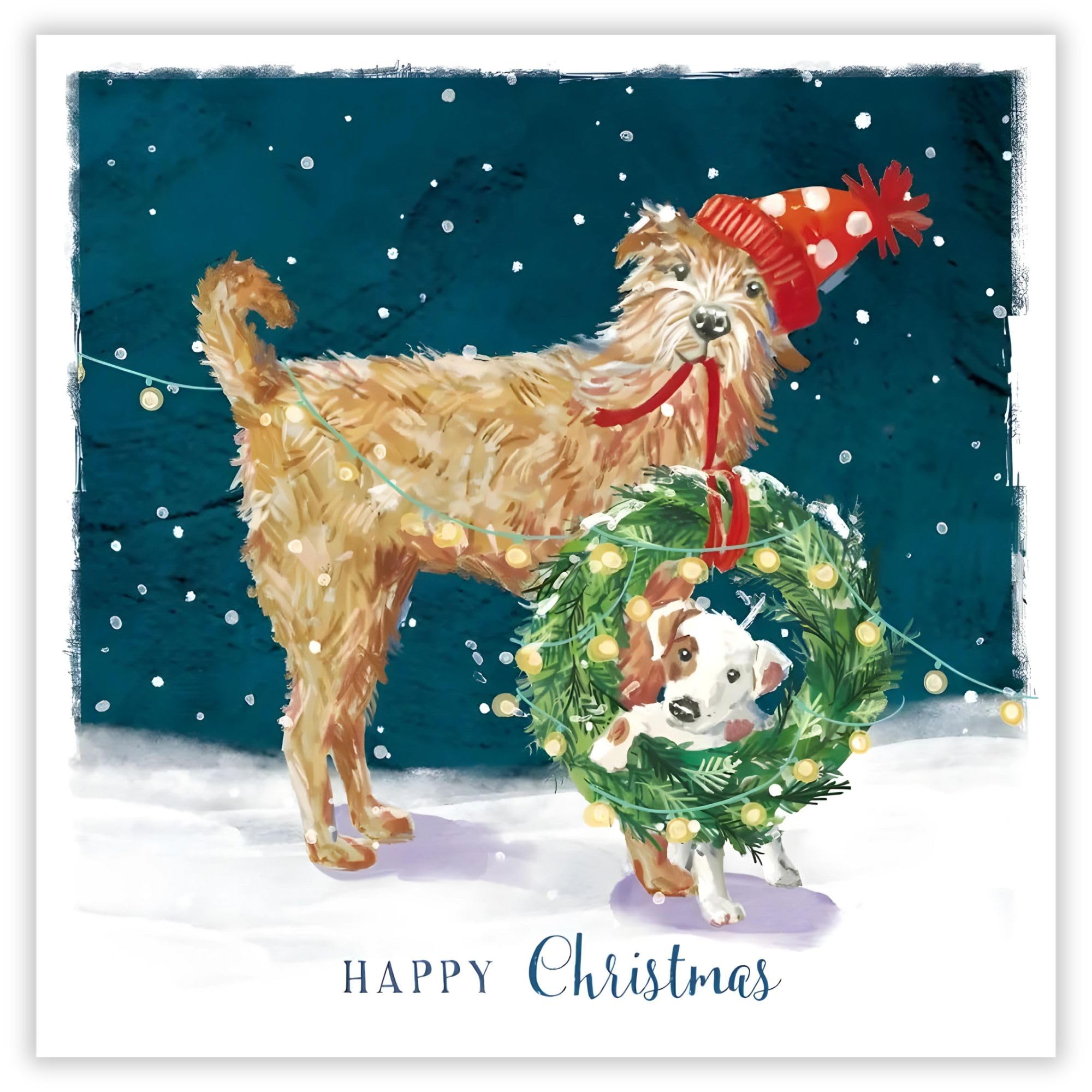 GBCC Charity Christmas Cards Pack of 10 - Charity Christmas Cards with Festive Dogs Design - Eco-Friendly Xmas Cards Multipack with Envelopes