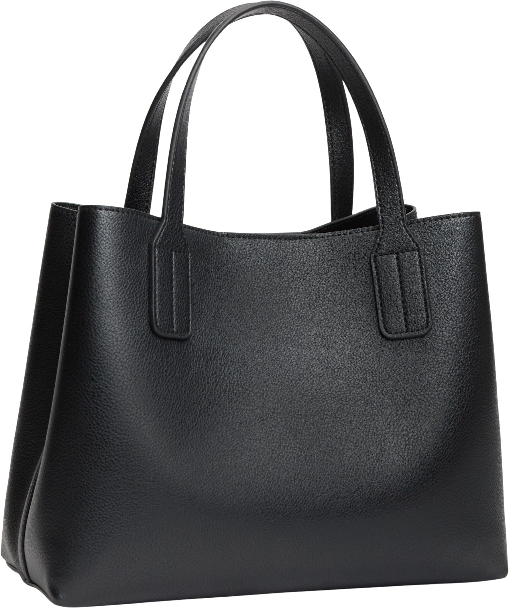 Tommy Hilfiger Damen Th Icon Mini Satchel AW0AW18722 Umhängetasche, Schwarz, Einheitsgröße 3