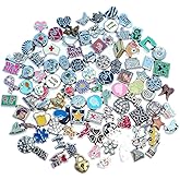 One Hundred (100) Assorted Floating Charms for Lockets