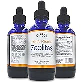 Mimi's Miracle Zeolites: Heavy Metal Detox Zeolite Supplement Drops with 70 Trace Minerals for Adults & Kids - Supports Cell Restoration, Immune & Digestive Tract Health (4 oz Bottle, 60 Day Supply)