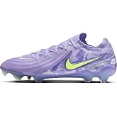 Nike United Phantom GX 2 Elite FG Low-Top Soccer Cleats (HF1597-500, Purple Agate/Barely Volt) Size 12