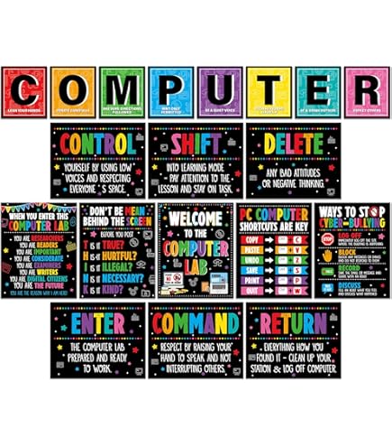 Computer Lab Rules Clipart