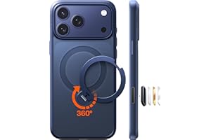 TORRAS Q3 Spin for iPhone 17 Pro Max Case with 360 Magnetic Stand, Camera Control, Fit for MagSafe, 4X Military-Grade Shockproof Case for iPhone 17 Pro Max Phone Case with Kickstand, Deep Blue