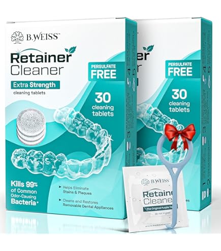 DentaSOAK Mouthpiece, Retainer, Denture, & Appliance Cleaner – 100