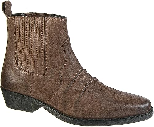 mens cowboy ankle boots uk