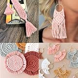 jijAcraft 3MM Pink Cotton Macrame Cord 100M String for Crafts DIY Wall Hanging view 4