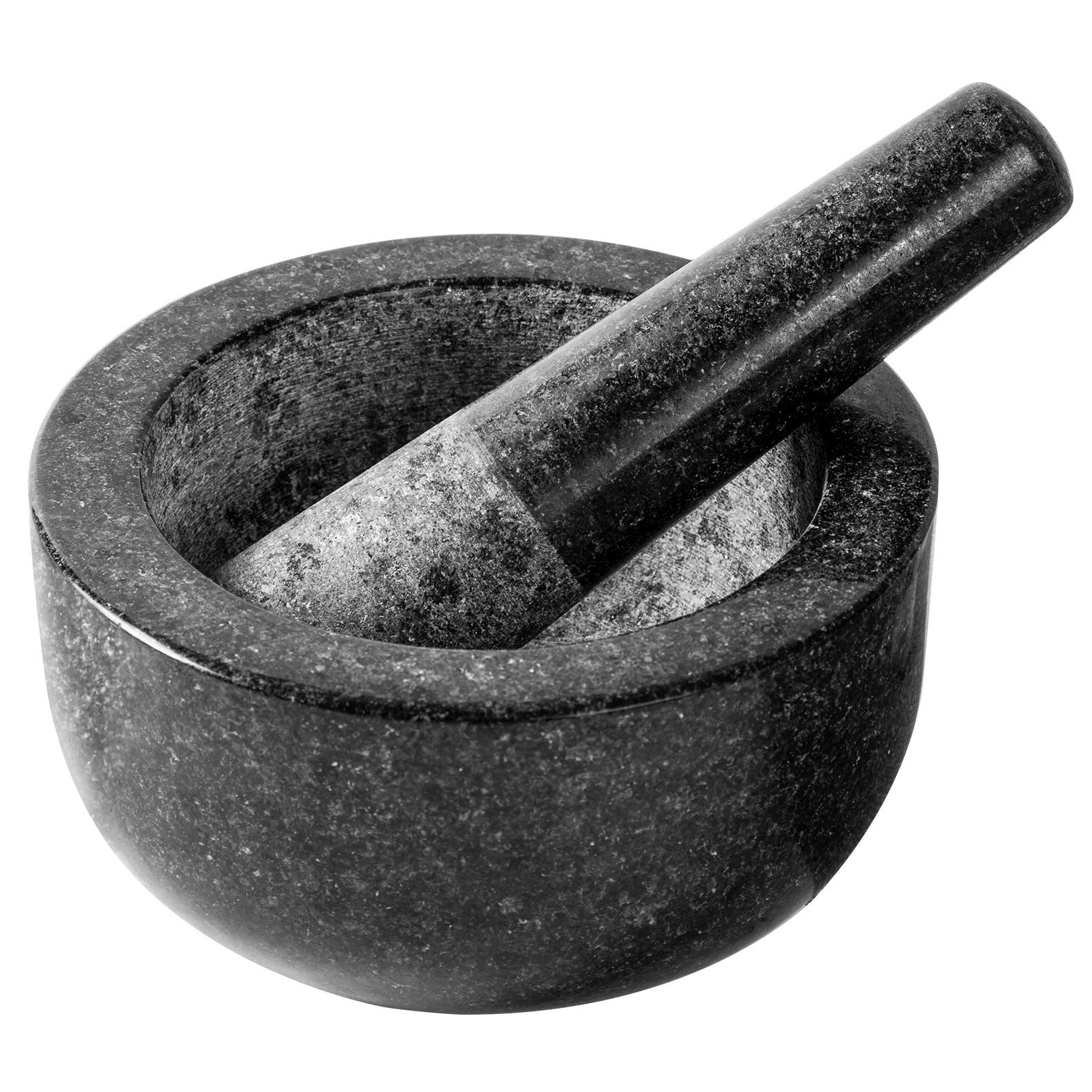 Mortar and Pestle, 6.3 Inch 3 Cup Heavy Mortar and Pestle Set, Guacamole Mortar and Pestle, Molcajet