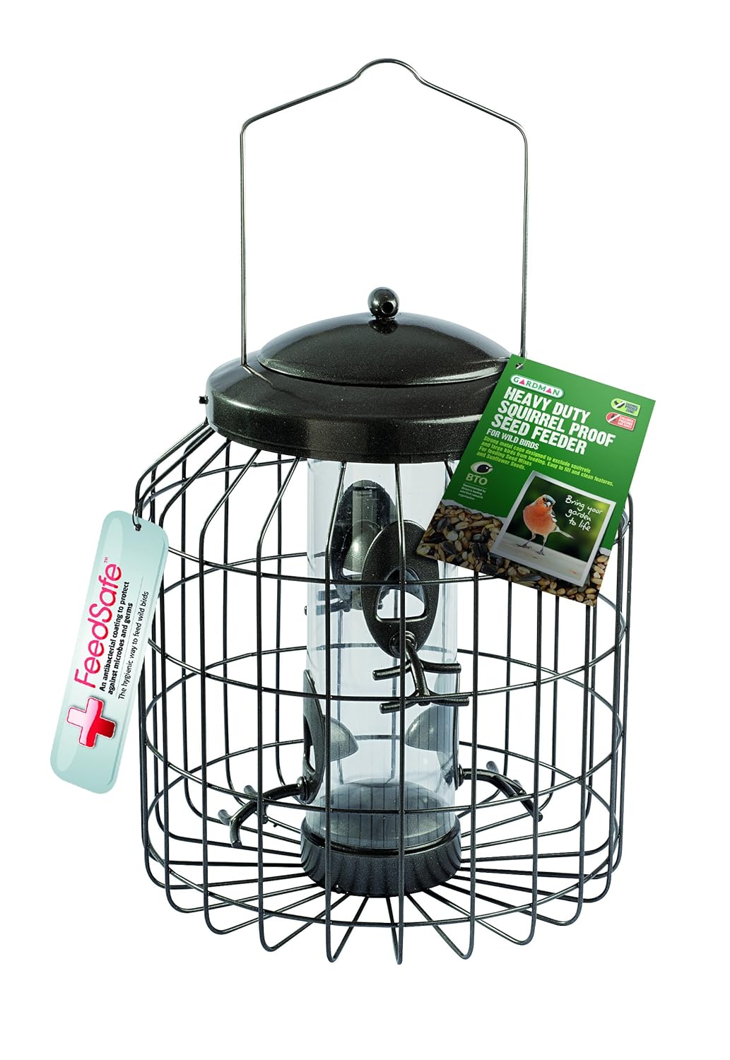 Gardman Heavy Duty Squirrel Proof Seed Bird Feeder Amazon In