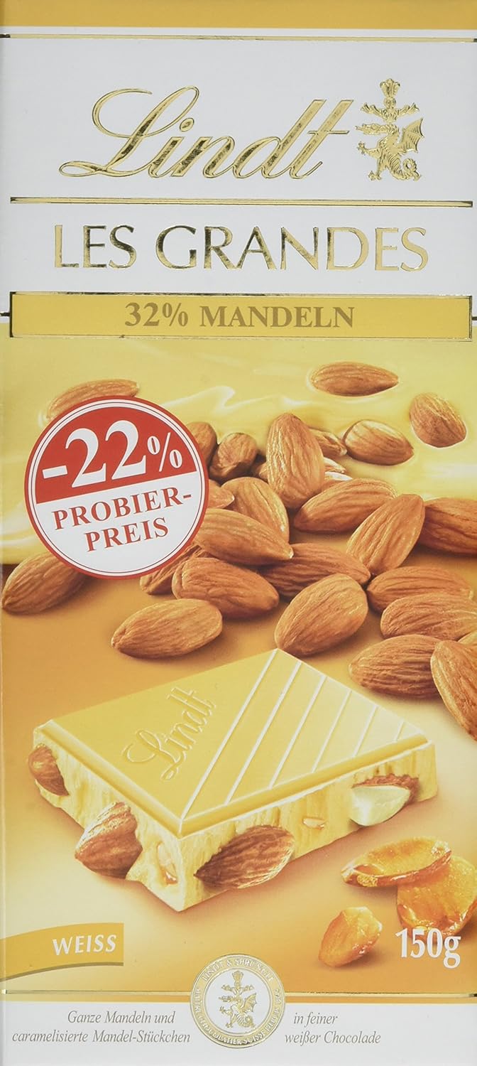 Lindt Les Grandes Mandel - Lindt weiße Schokolade