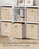 SONGMICS Storage Boxes Set of 6 30x30x30 cm Fabric Boxes with Handles view 8